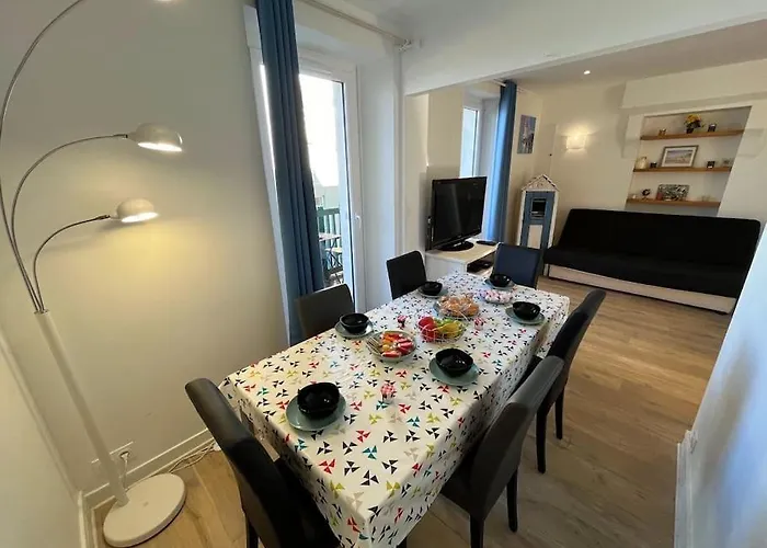 公寓 Le Maxaudant Duplex Avec Balcon Et Vue Sur