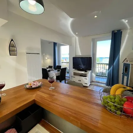 Le Maxaudant Duplex Avec Balcon Et Vue Sur לוק-סור-מר