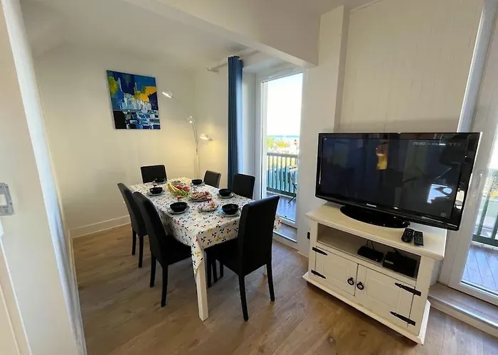 Le Maxaudant Duplex Avec Balcon Et Vue Sur アパート リュック・シュル・メール